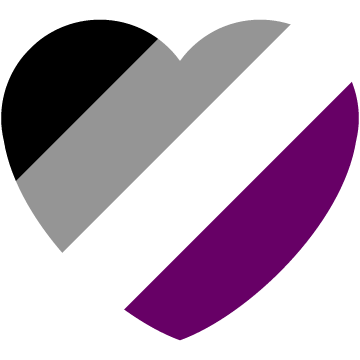 Asexual Diagonal Heart