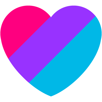 Androgyne Diagonal Heart