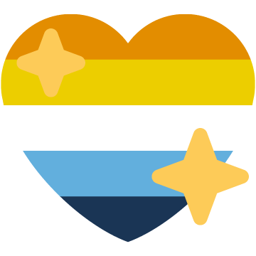 Aromantic Asexual Sparkling Heart