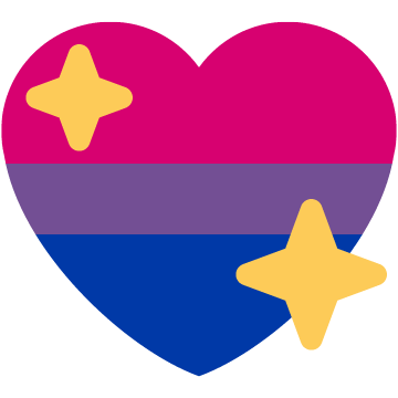 Bisexual Sparkling Heart