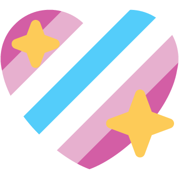 Femboy Diagonal Sparkling Heart