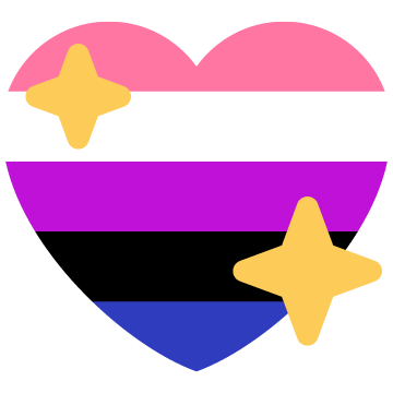 Genderfluid Sparkling Heart