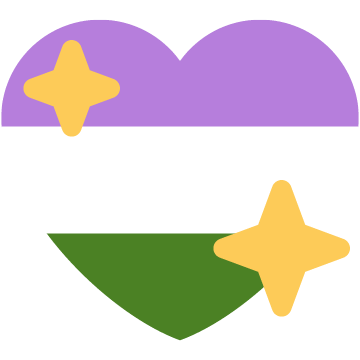 Genderqueer Sparkling Heart