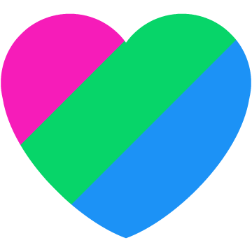 Polysexual Diagonal Heart